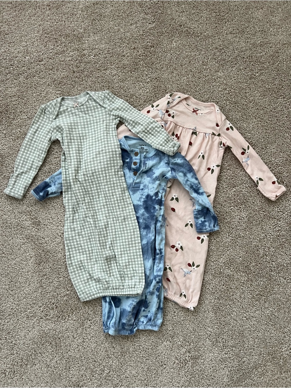 Bundle of Carter's Baby Sleep Dresses